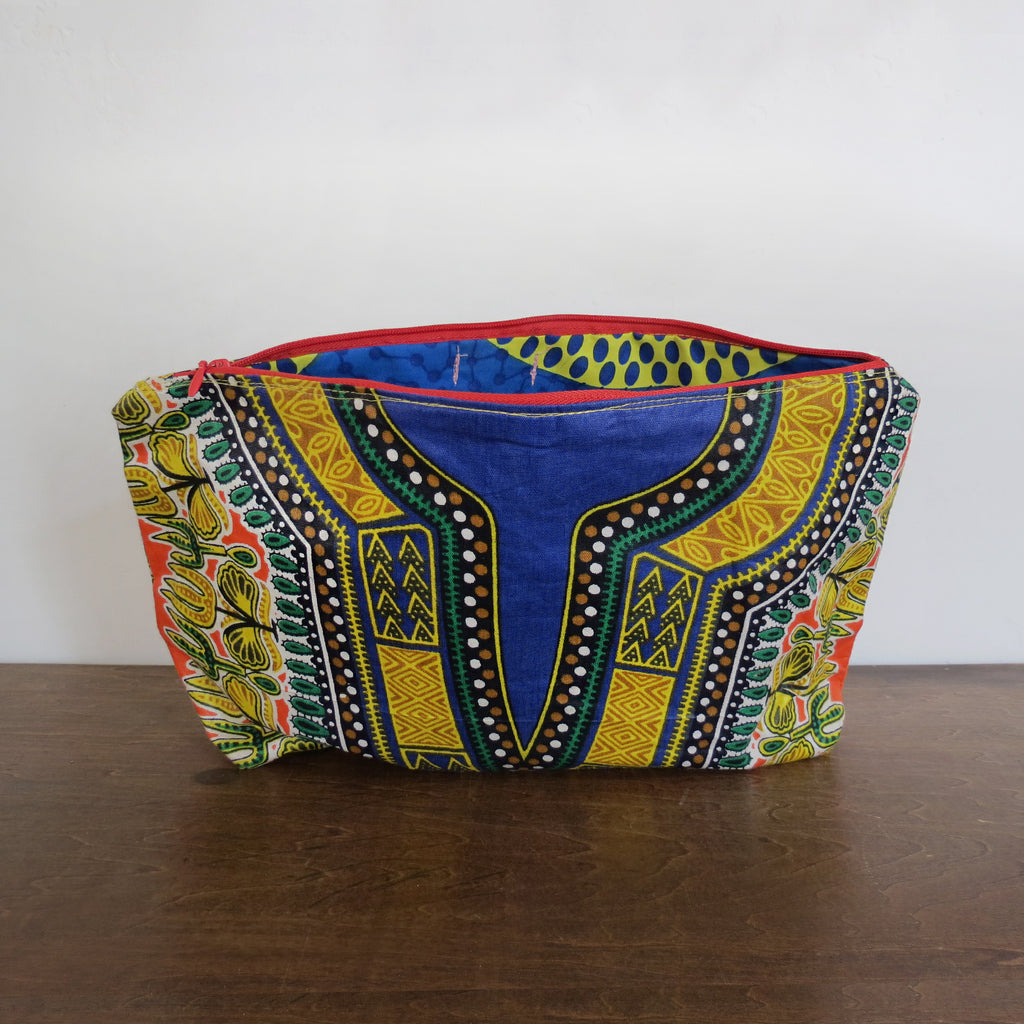 Traditional African Wax Print Clutch