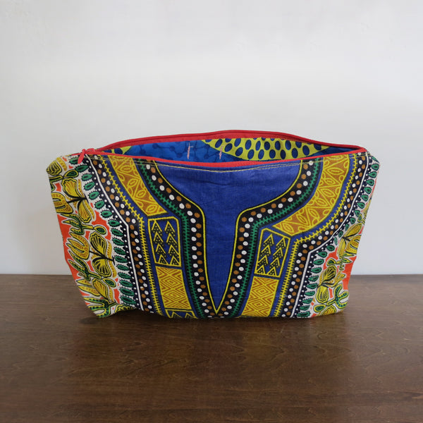 Traditional African Wax Print Clutch