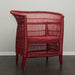 Set of 4 Woven Malawi Chairs - Cherry Red or mix & match