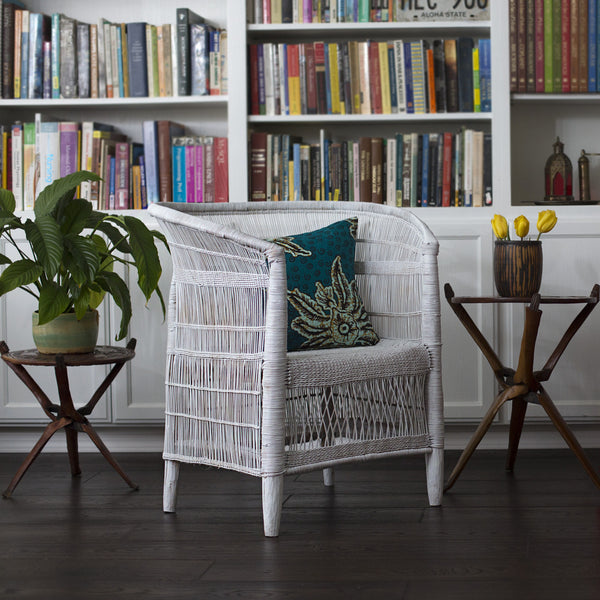 Woven Malawi Chair - White