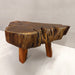 3-Leg Reclaimed African Live Edge Coffee Table - "Porkchop"