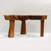 3-Leg Reclaimed Teak African Live Edge Coffee Table