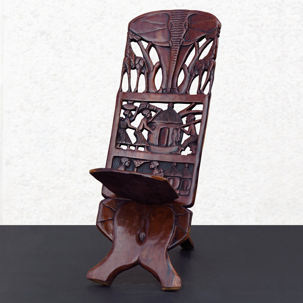 Chief's Chair - "The Mahogany Elephant"