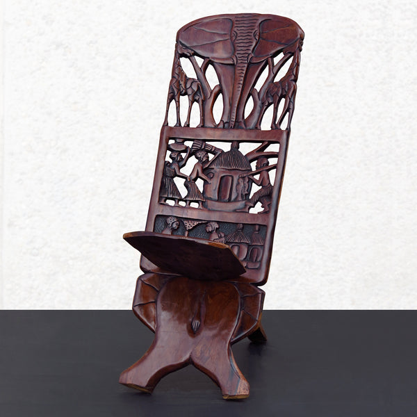 Chief's Chair - "The Mahogany Elephant"