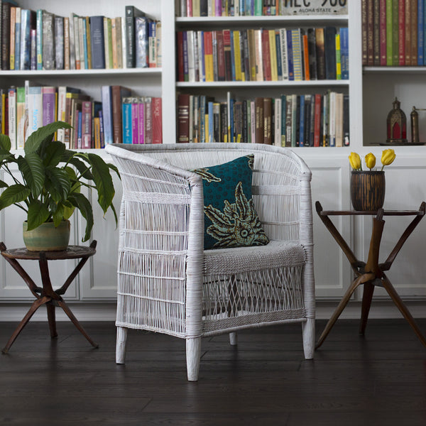Set of 4 Woven Malawi Chairs - White or mix & match