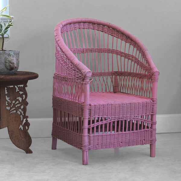 Kid's Woven Malawi Chair - Pink
