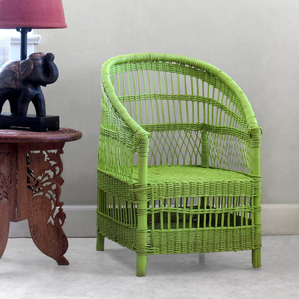 Kid's Woven Malawi Chair - Spring Green